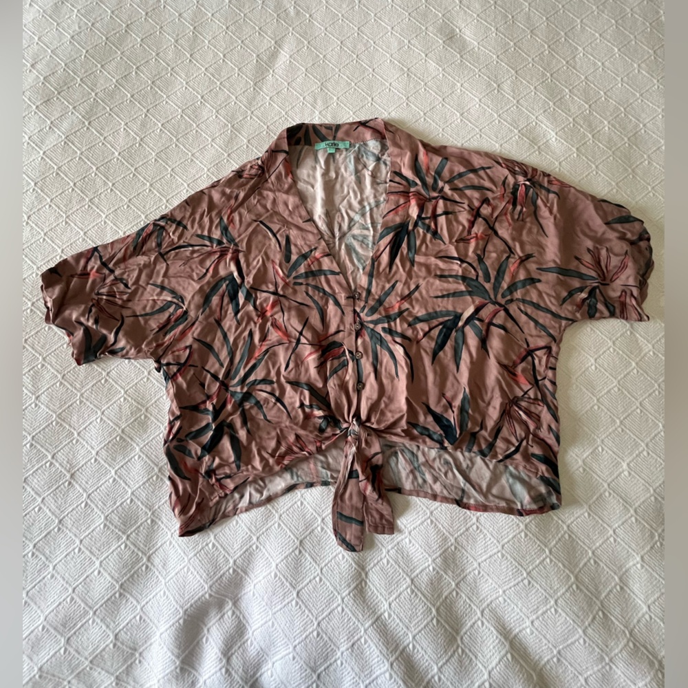 Karlie Pink Floral Blouse